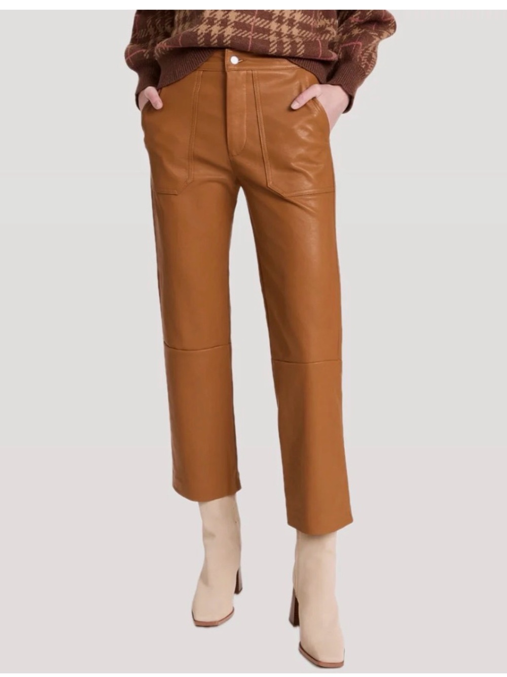 LNA Rune Faux Leather Pants size L